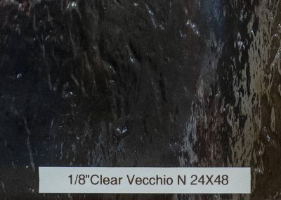 Clear Vecchio decorative glass pattern
